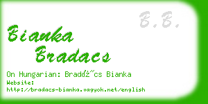 bianka bradacs business card